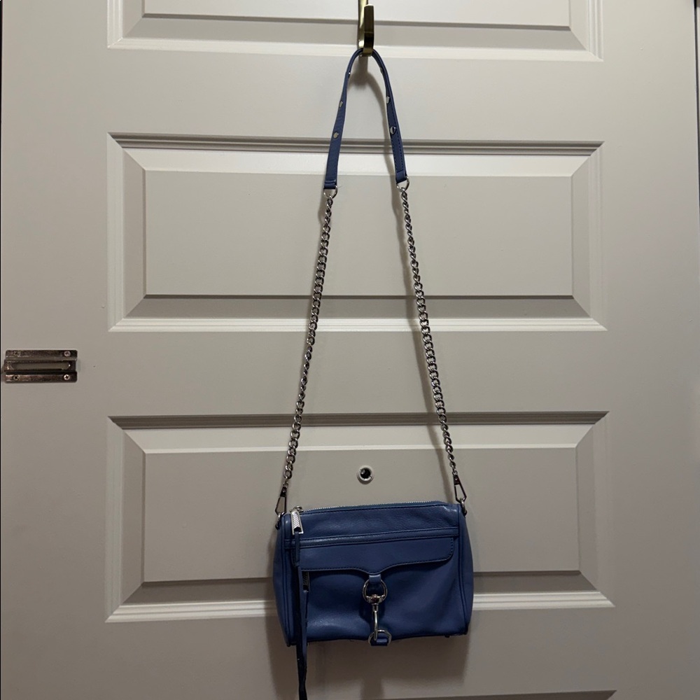 Rebecca Minkoff Light Blue Mini Mac Crossbody - Picture 8 of 9